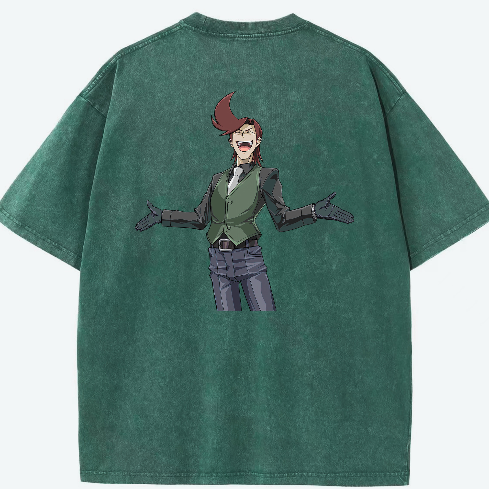 （画像用） 遊☆戯☆王 Yu-Gi-Oh! 綿100% ヴィンテージ風 半袖Tシャツ（背面プリント）